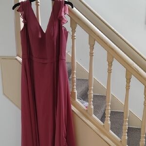 Elegant Mauve Sleeveless Dress